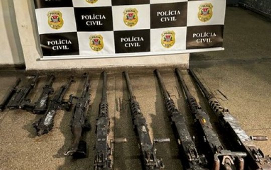 Mais nove armas furtadas do Arsenal do Exército são recuperadas