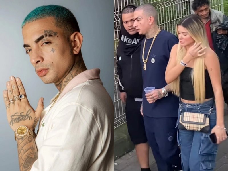 A fila andou? MC Guimê é visto com loira misteriosa