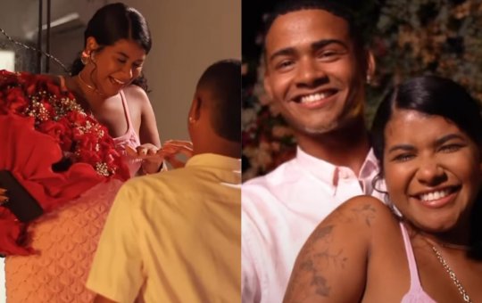 Tiago Souza surpreende Sheuba com pedido de casamento