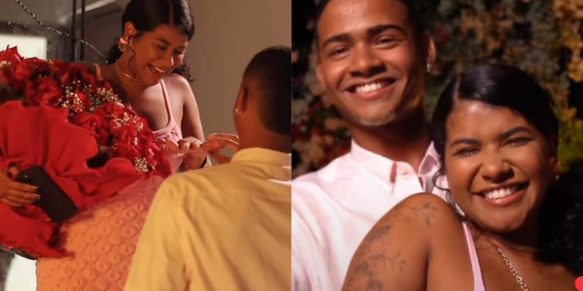 Tiago Souza surpreende Sheuba com pedido de casamento