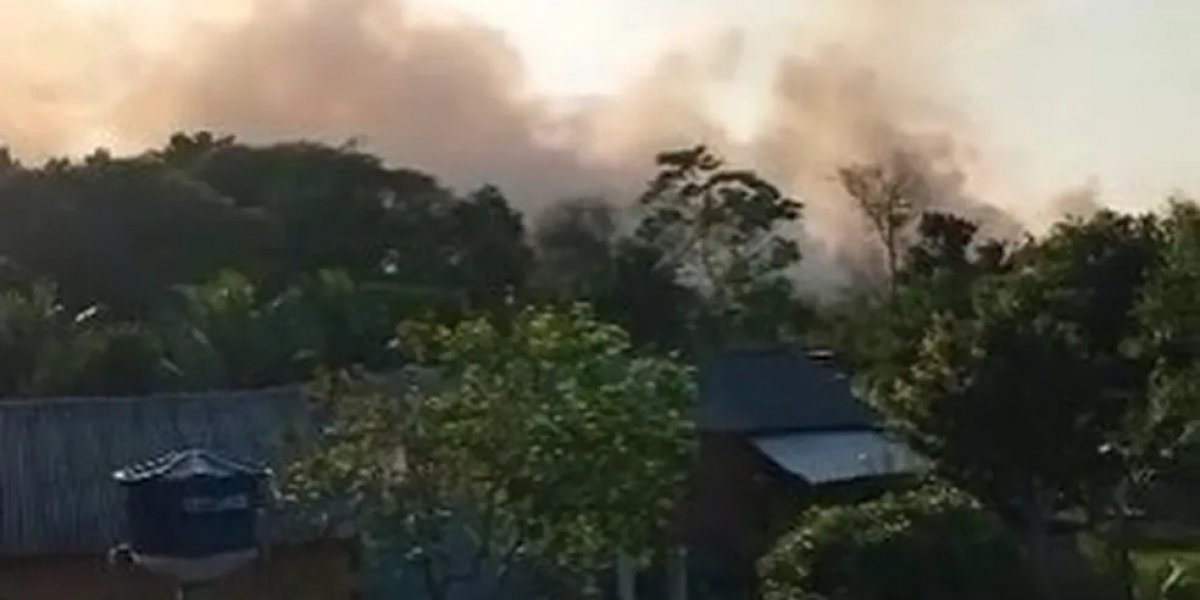 Incêndio atinge reserva indígena Pataxó em Porto Seguro
