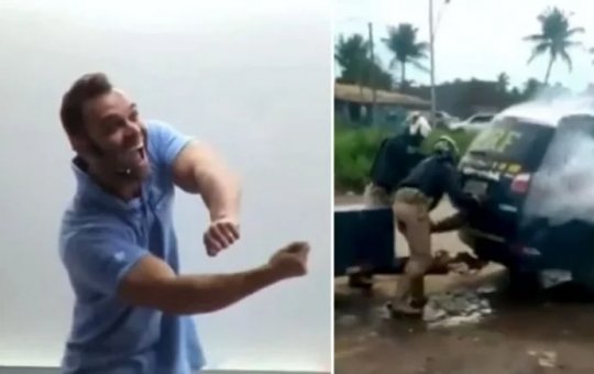 PRF pede demissão de policial que ensinava alunos a fazer “camêra de gás”