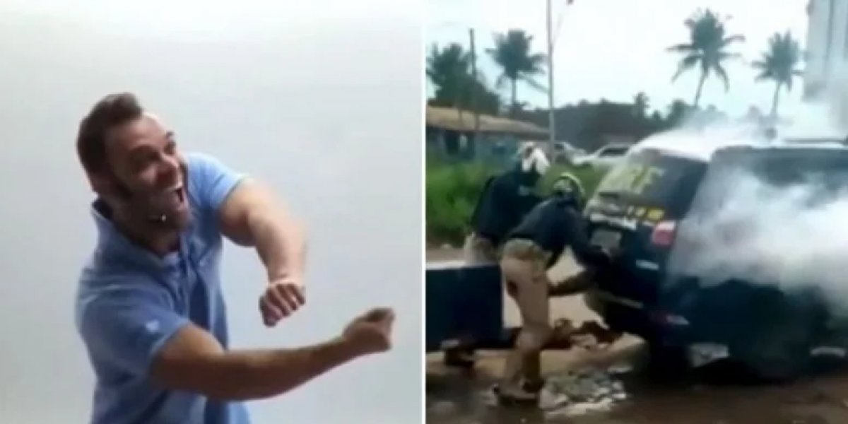 PRF pede demissão de policial que ensinava alunos a fazer “camêra de gás”