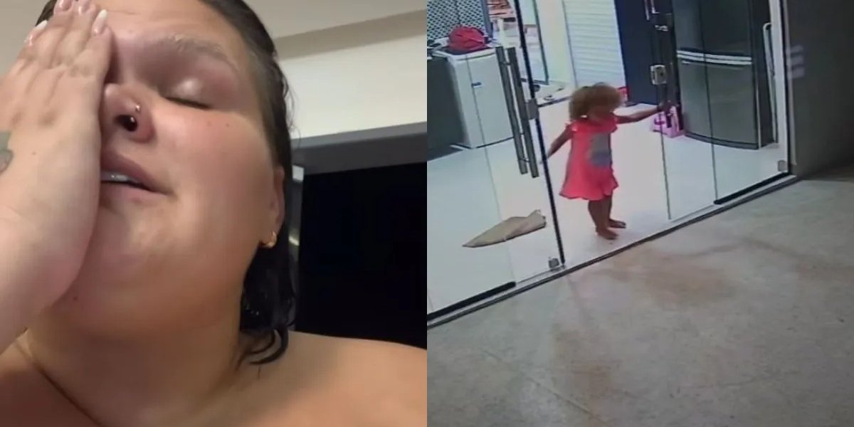 “Angustiante", diz Thais Carla após porta de vidro quebrar perto da filha