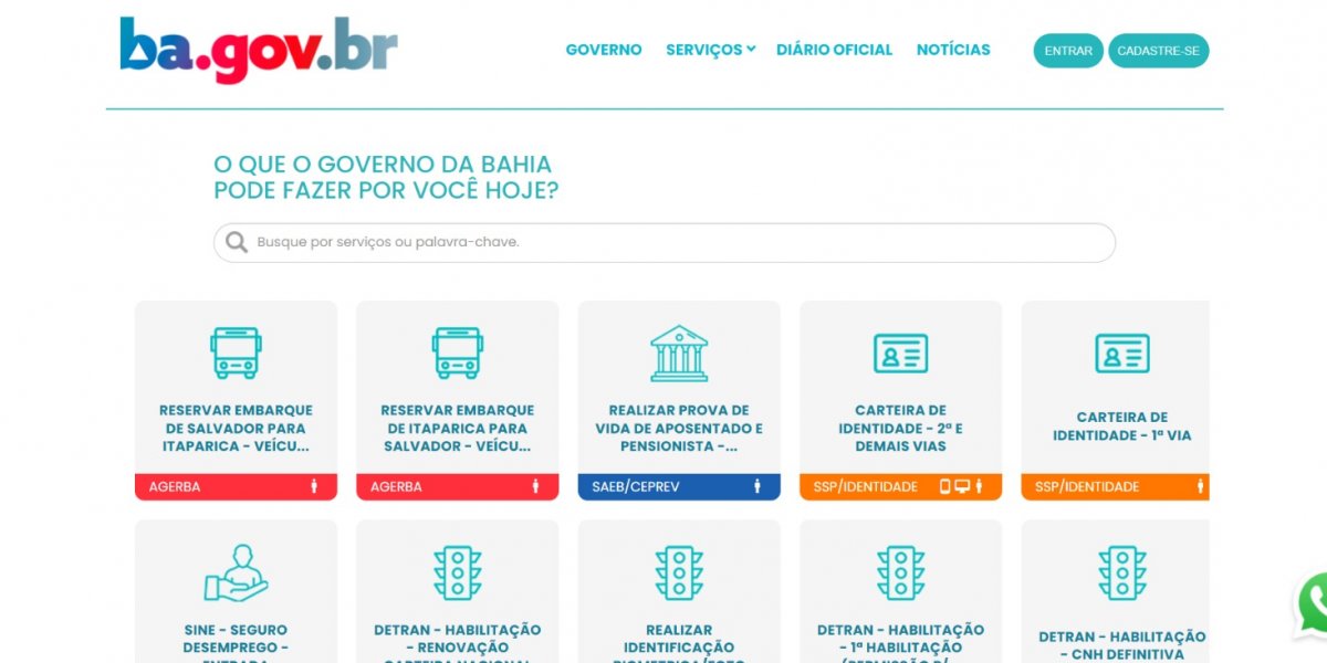 Governador lança o portal BA.GOV.BR, nesta quarta (1º), em Salvador