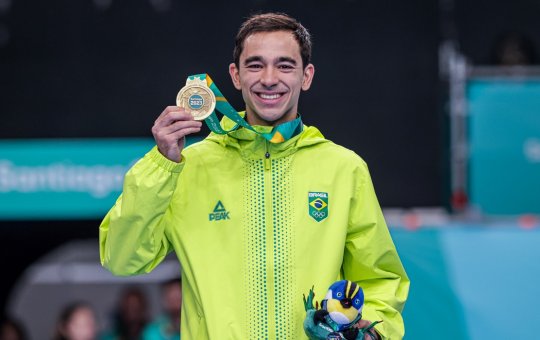 Calderano é tricampeão e Bruna Takahashi vice no tênis de mesa do Pan