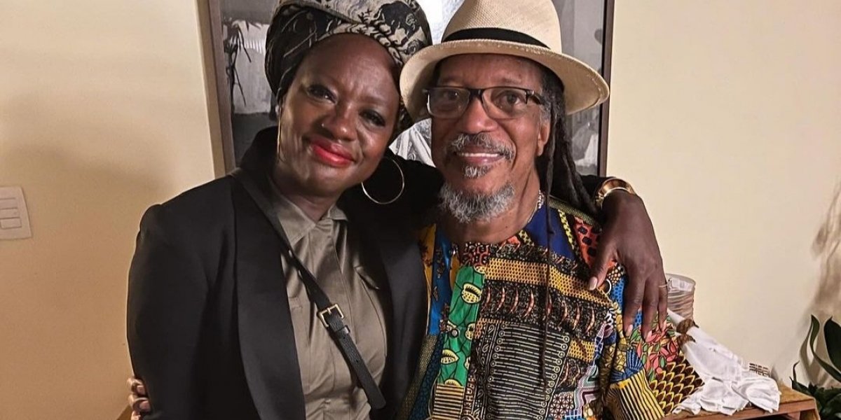 Em Salvador, Viola Davis encontra João Jorge, presidente da Fundação Palmares