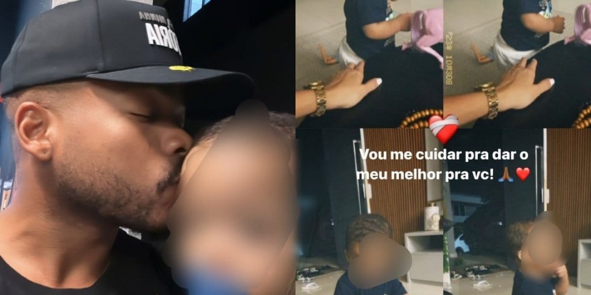 "Filho que a vida me deu", diz Cristian Bell ao filho do amigo Rodrigo Amendoim