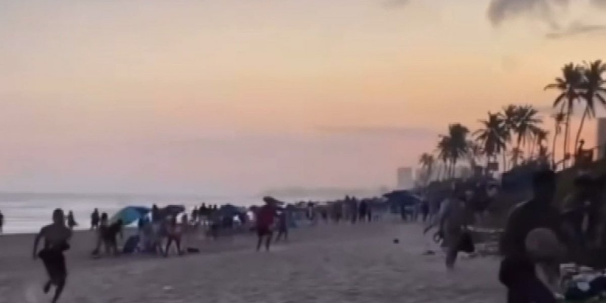 Arrastão assusta banhistas e causa correria em praia de Jaguaribe