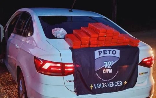 Polícia apreende 30kg de maconha que seguia de Salvador para o sul do estado
