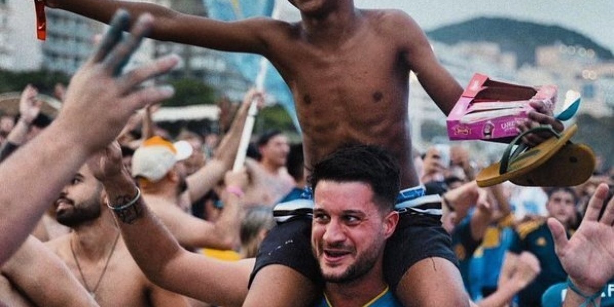 Em meio a confrontos, imagem entre torcedor carioca e do Boca viraliza