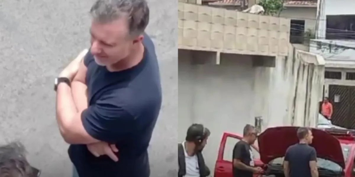 Luciano Huck esteve nas ruas de Camaçari para gravar quadro do domingão
