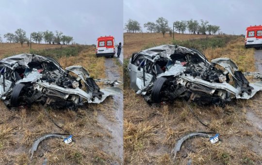 Batida entre caminhão e carro deixa três mortos na BR-116