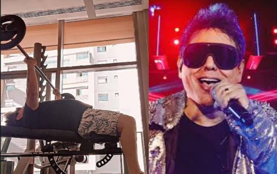 Vocalista da Calcinha Preta sofre acidente com barra de ferro na academia