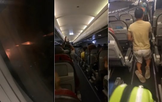 Avião faz pouso de emergência em Salvador após turbina pegar fogo