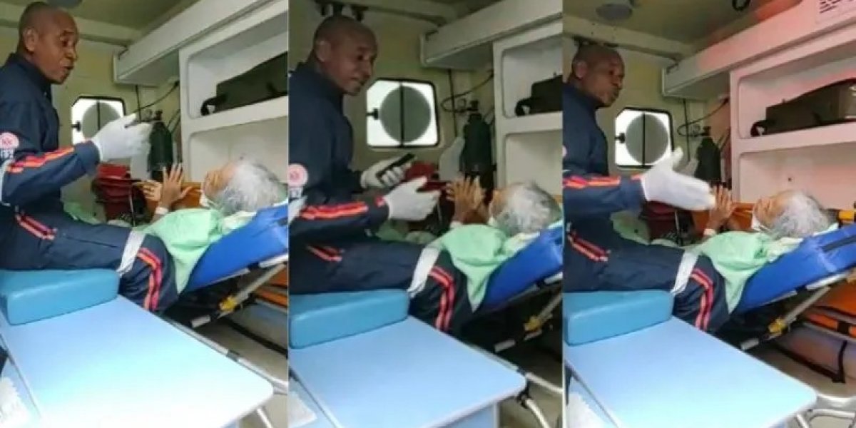 Socorrista da Samu viraliza após cantar para paciente em Salvador