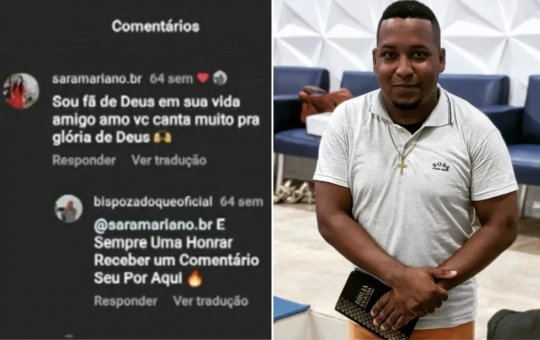 Bispo Zadoque trocava mensagens nas redes sociais com Sara Mariano