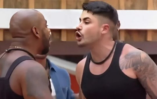 A Fazenda 15: Lucas e Cezar Black brigam, e produção intervém