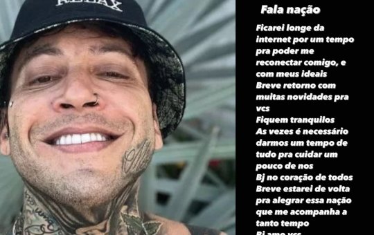 Kannário revela que vai ficar fora da internet por um tempo, entenda