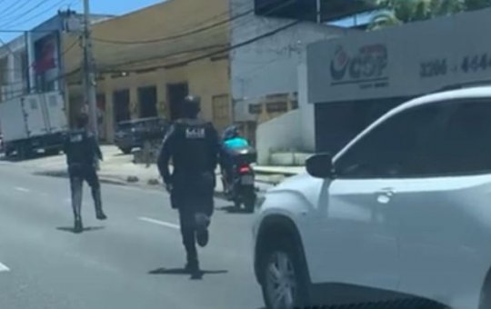 Suspeito de roubo é perseguido por guardas municipais em Lauro de Freitas