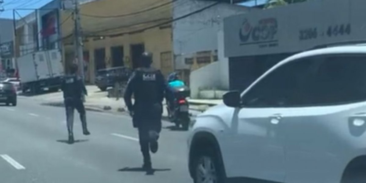 Suspeito de roubo é perseguido por guardas municipais em Lauro de Freitas
