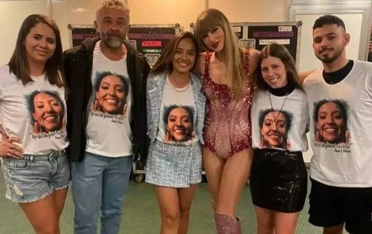 Taylor Swift encontra família de Ana Benevides, fã que morreu durante show