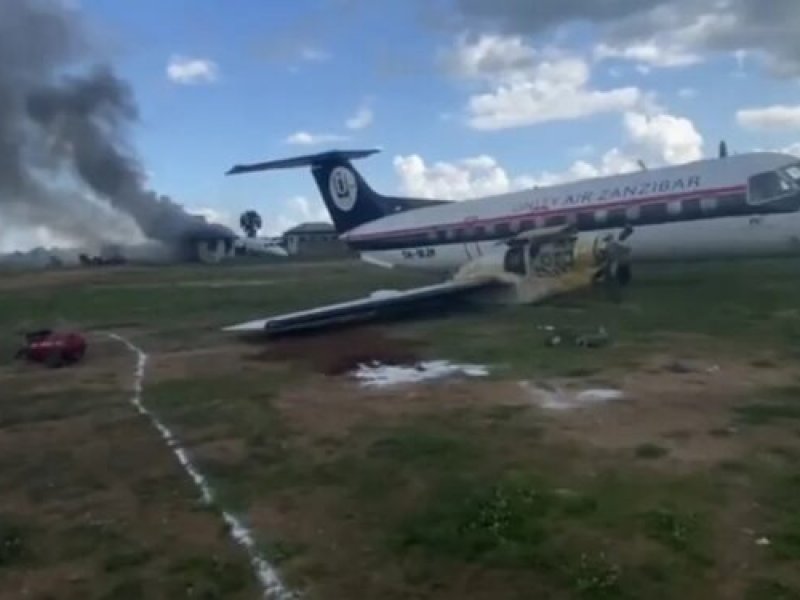Duas aeronaves sofrem acidentes após problemas no trem de pouso na Tanzânia. 