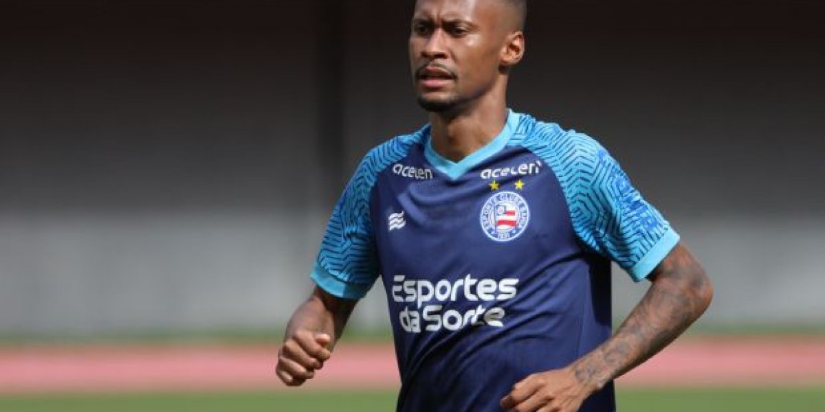 Atacante do Bahia desfalca treino e é dúvida para partida contra América-MG