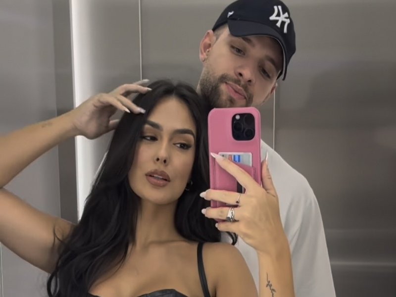 Ex-BBB Larissa Santos assume namoro com Guilherme Santos: "meu amor"