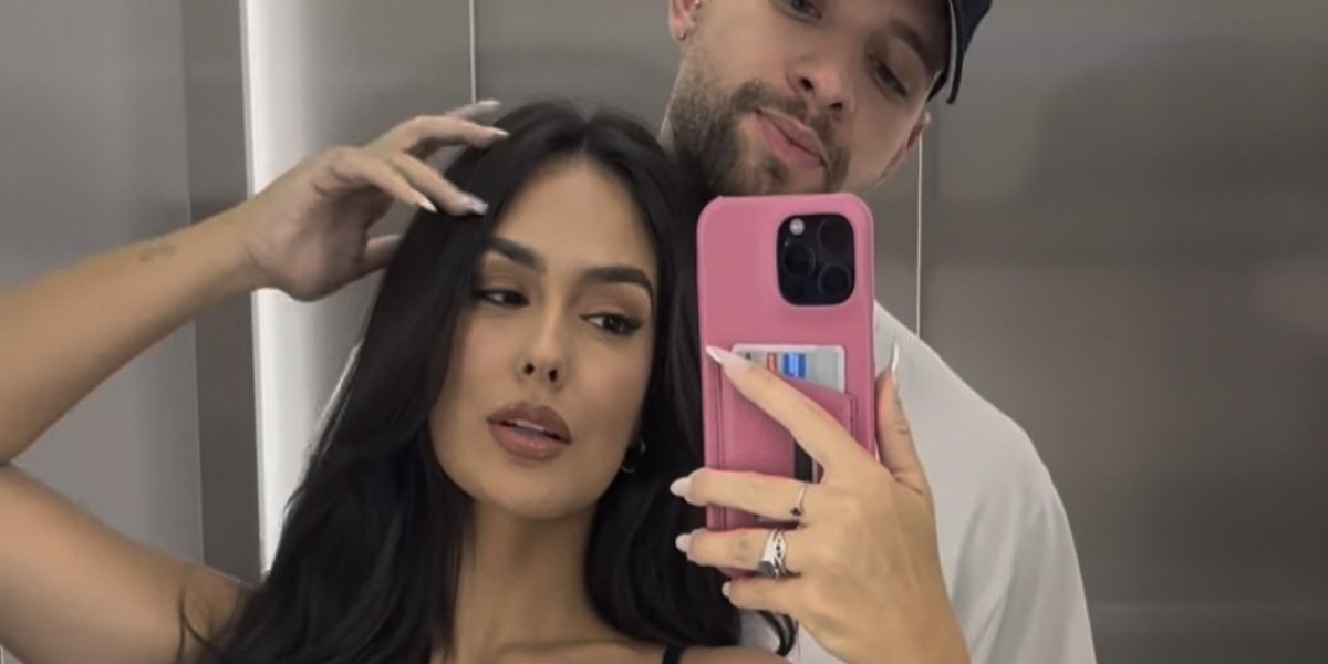 Ex-BBB Larissa Santos assume namoro com Guilherme Santos: "meu amor"