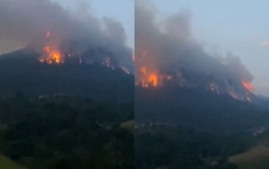 Incêndio causa falta de água na cidade de Guaratinga