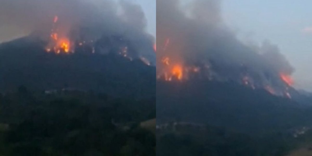Incêndio causa falta de água na cidade de Guaratinga