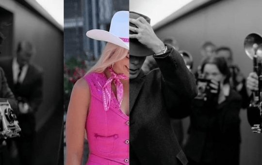 Cillian Murphy e Margot Robbie se encontraram para falar sobre "Barbieheimer"