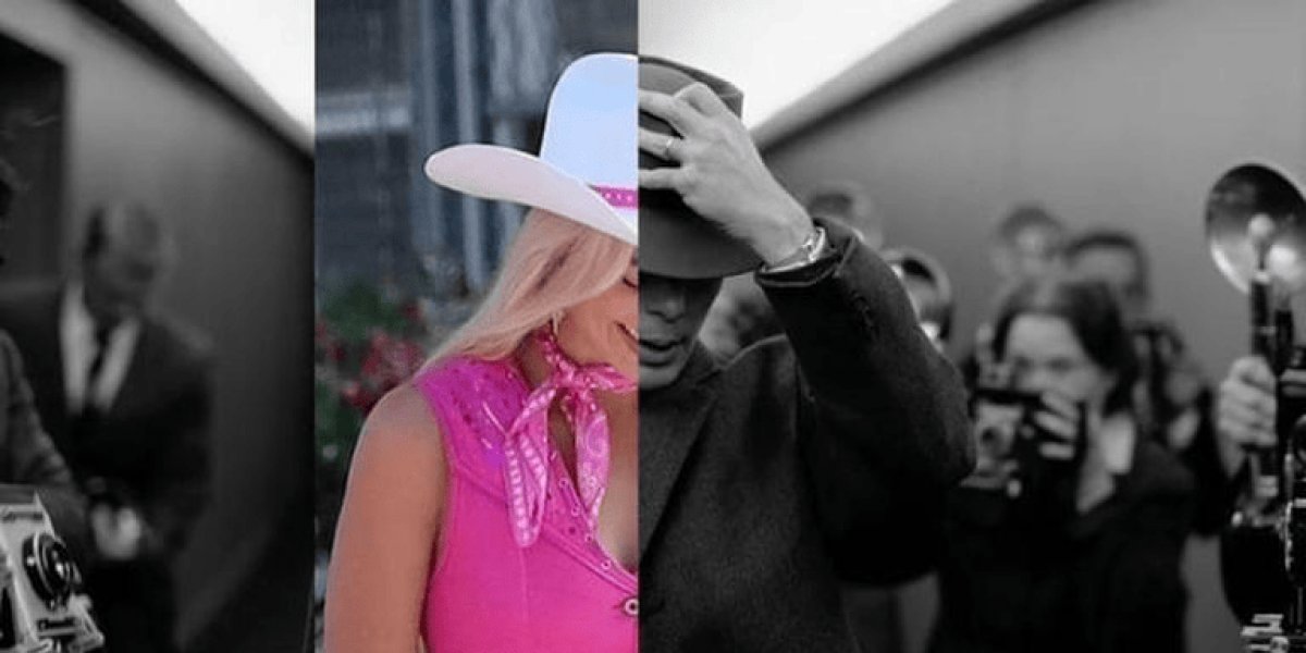 Cillian Murphy e Margot Robbie se encontraram para falar sobre "Barbieheimer"