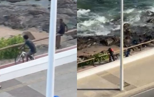 Moradores registram assaltos em ciclovia na orla de Salvador