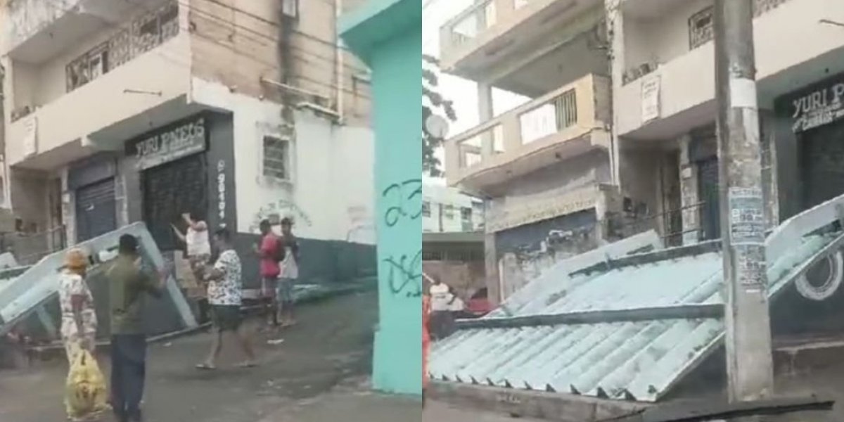 Cinco ficam feridos após estrutura de ponto de ônibus desabar na Sussuarana