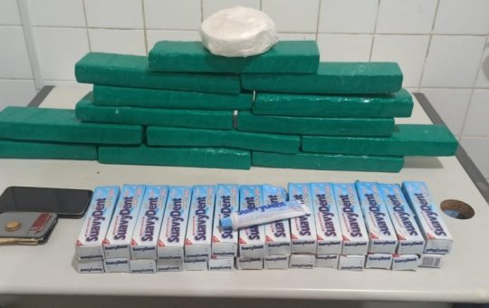 Suspeito é preso dentro de ônibus com 12kg de maconha na Bahia