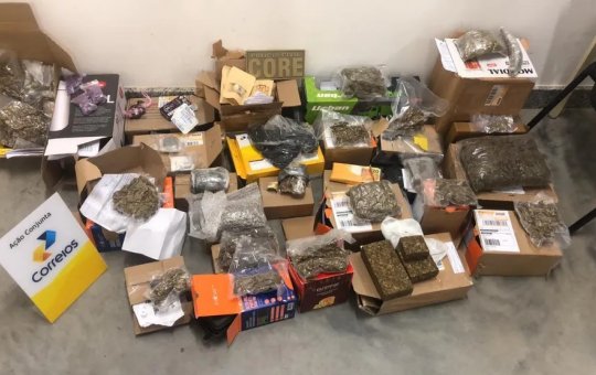 Operação dos Correios apreende 11 kg de drogas em Camaçari