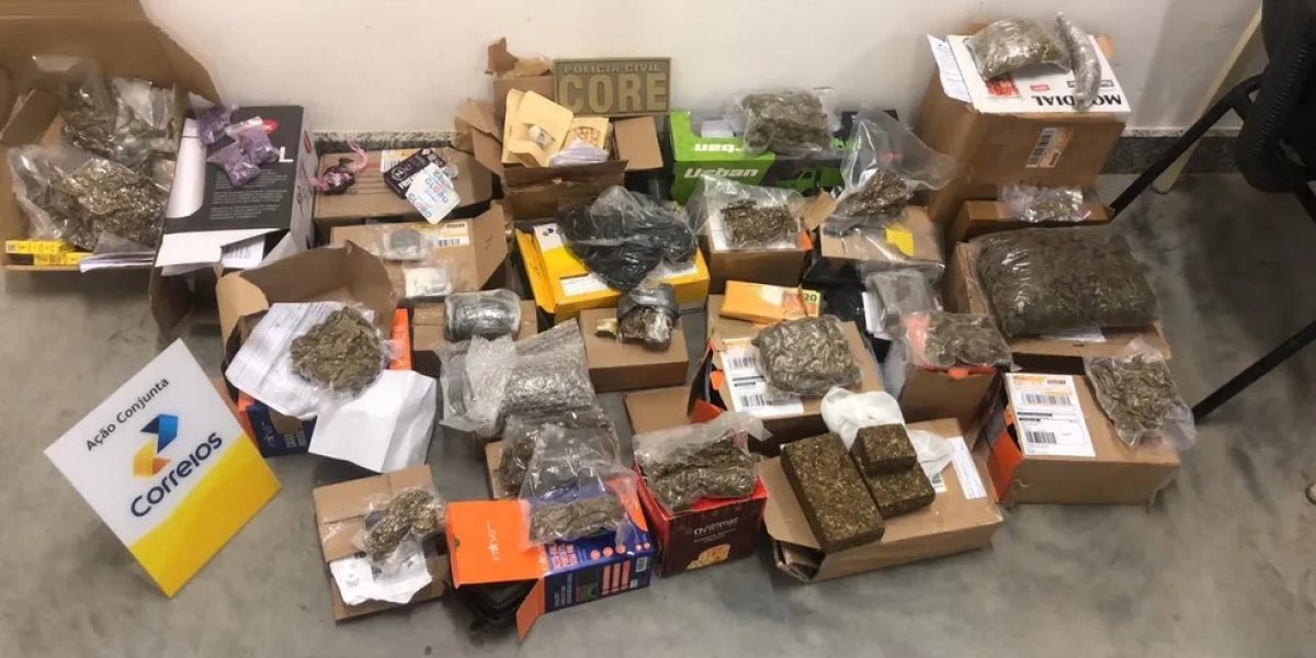 Operação dos Correios apreende 11 kg de drogas em Camaçari