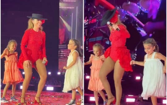 Filhas gêmeas de Ivete Sangalo roubam a cena durante show comemorativo da mãe 
