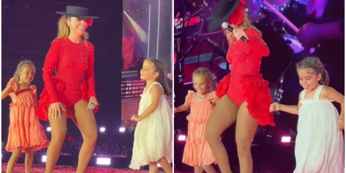 Filhas gêmeas de Ivete Sangalo roubam a cena durante show comemorativo da mãe