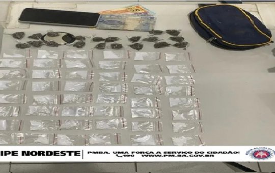 Homem suspeito de tráfico de drogas é preso no interior da Bahia
