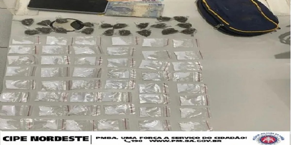 Homem suspeito de tráfico de drogas é preso no interior da Bahia