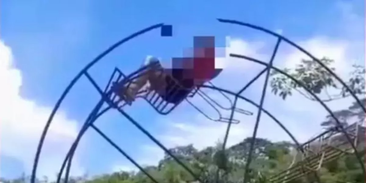 Mulher morre ao cair de roda gigante infantil em Minas Gerais