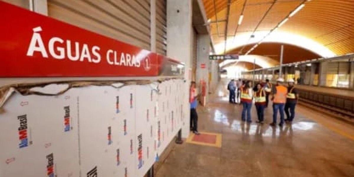Estação Águas Claras do metrô será inaugurada na próxima terça-feira (26)