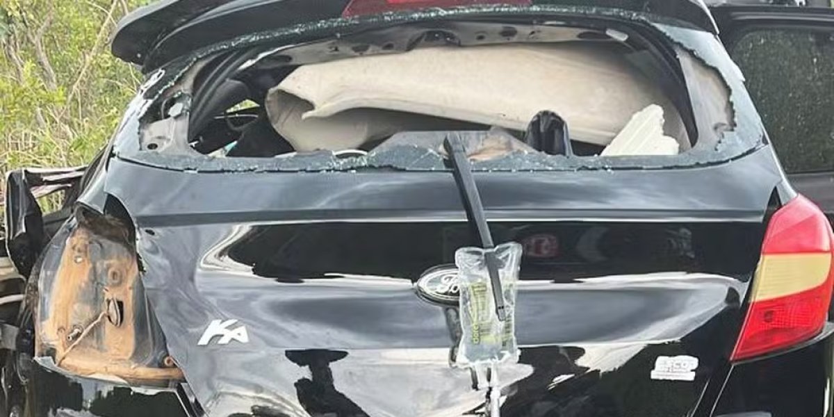 Acidente entre carro e caminhonete deixa 4 pessoas da mesma família mortas