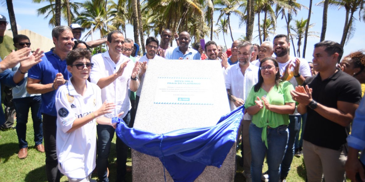 Prefeitura entrega requalificação de orla da Praia do Flamengo