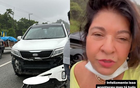 "Ombro está doendo muito", relata Roberta Miranda após acidente de carro