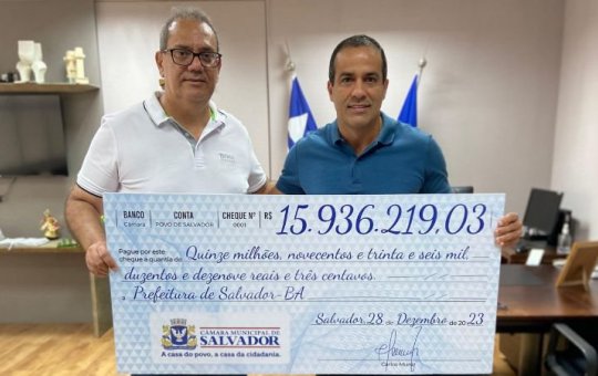 Câmara devolve quase R$ 16 milhões para a prefeitura do repasse legislativo