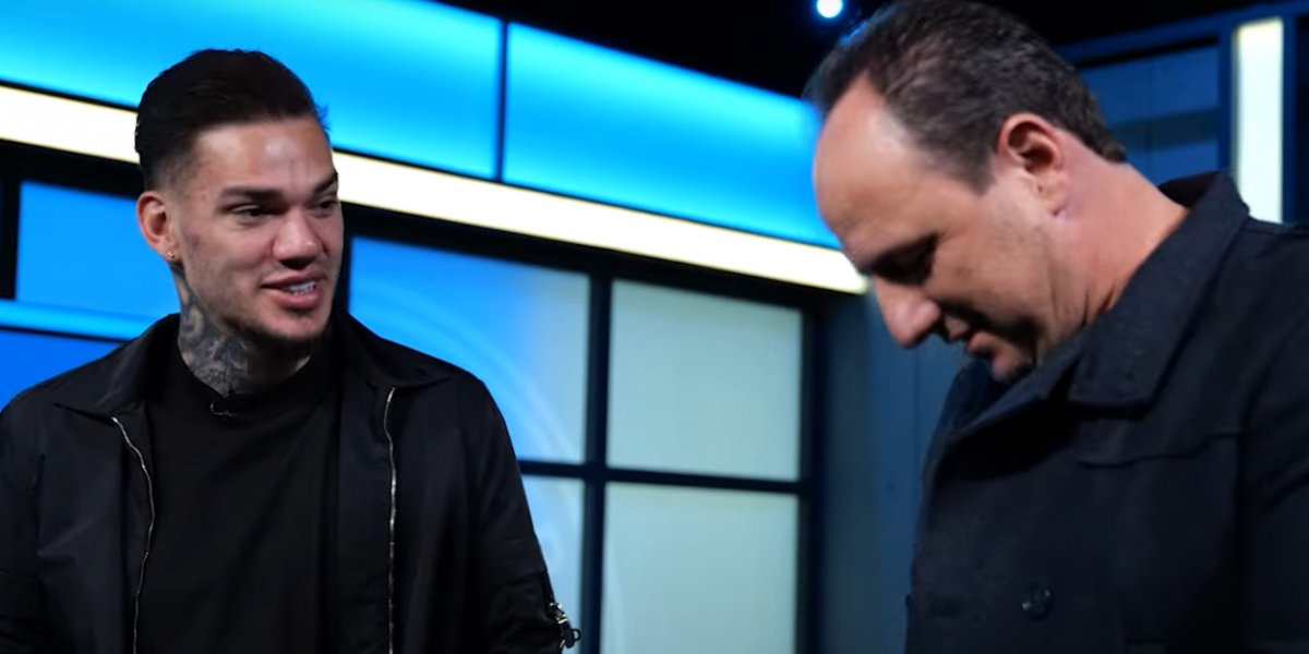 Rogério Ceni se encontra com goleiro Ederson em viagem para Manchester